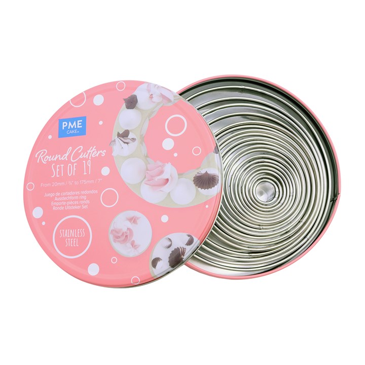 Utstikkersett Runde 19 stk i stål PME 2