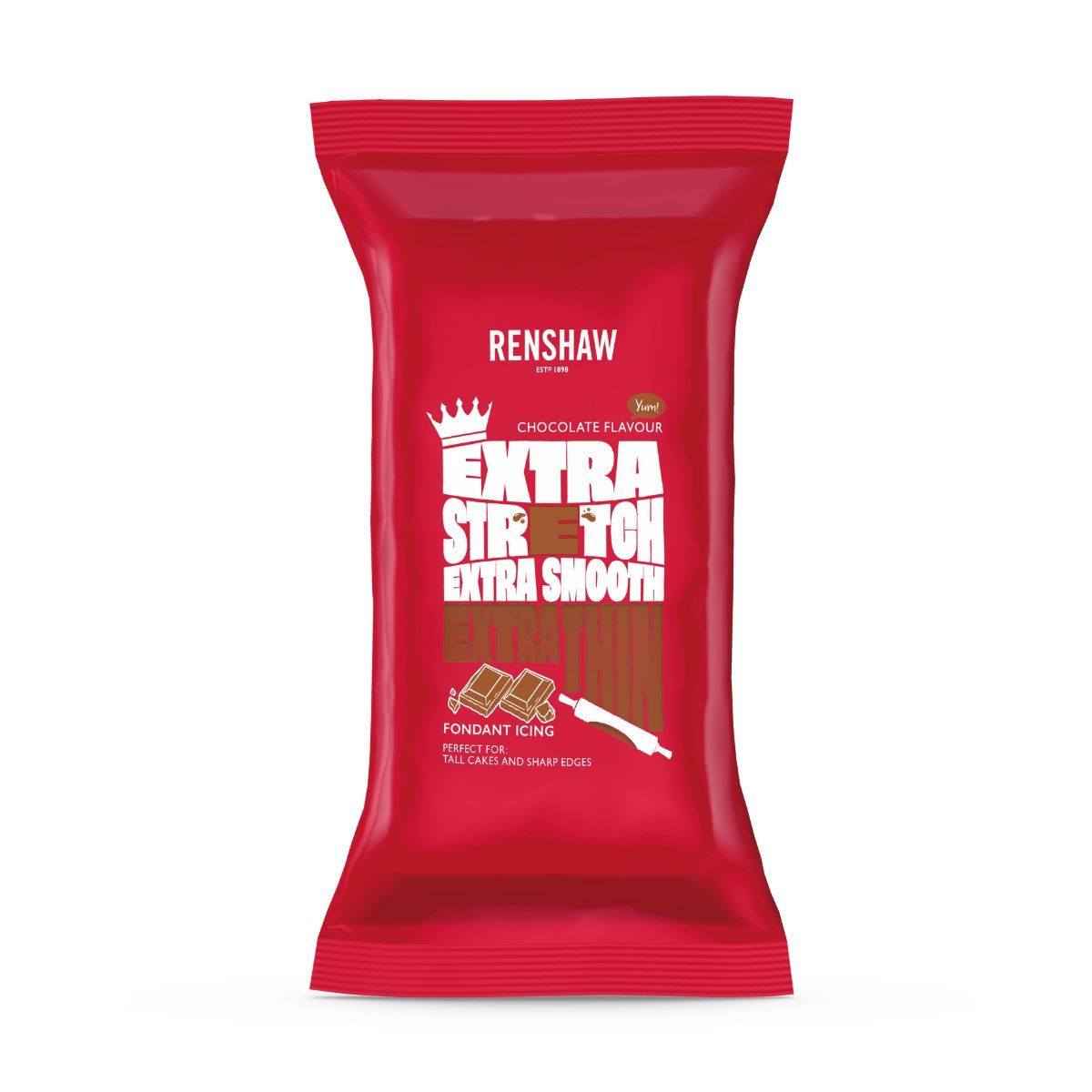 Renshaw Fondant Extra Sjokolade Brun 1kg