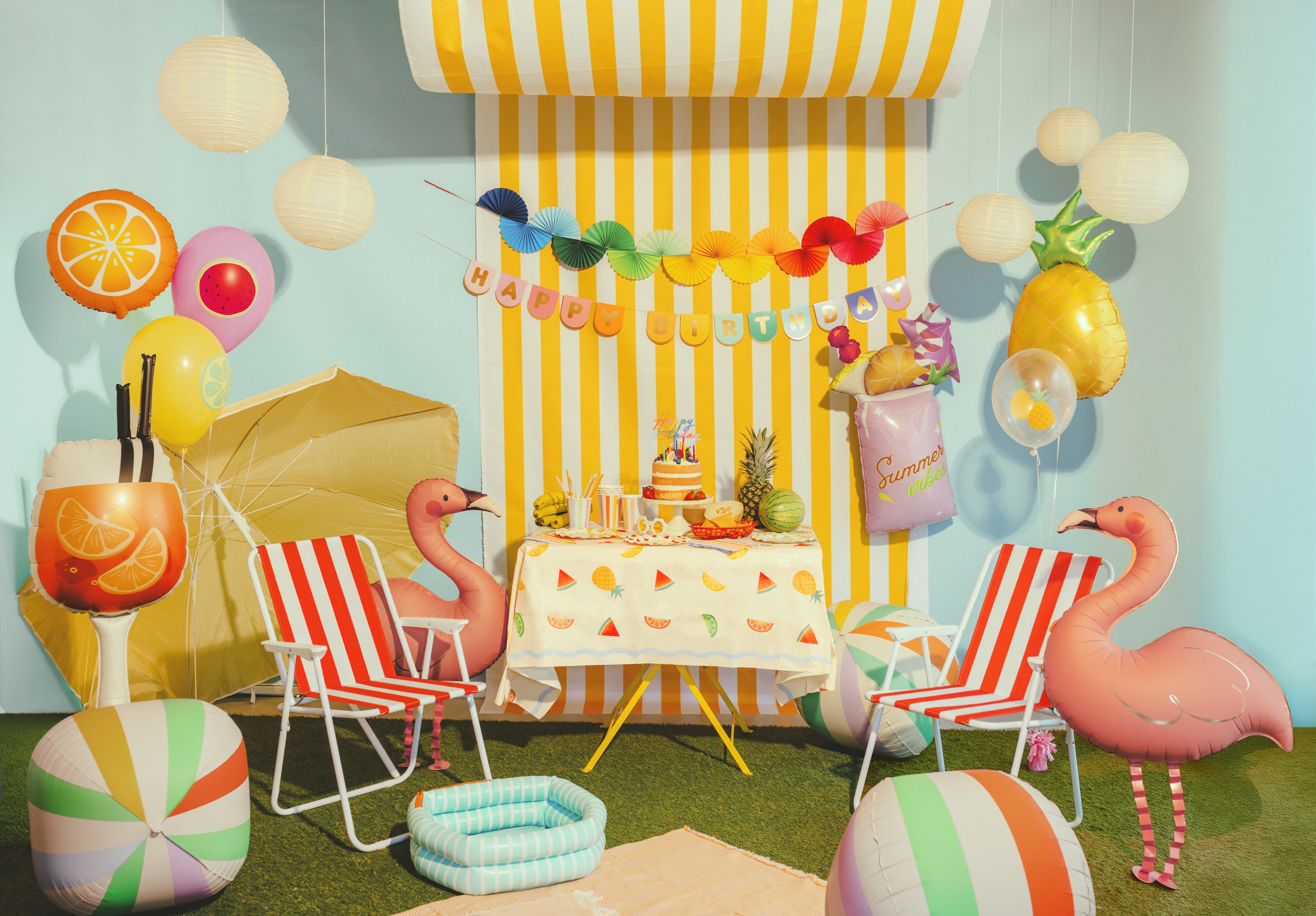 Ballonger Frukt 30 cm, 6 stk
