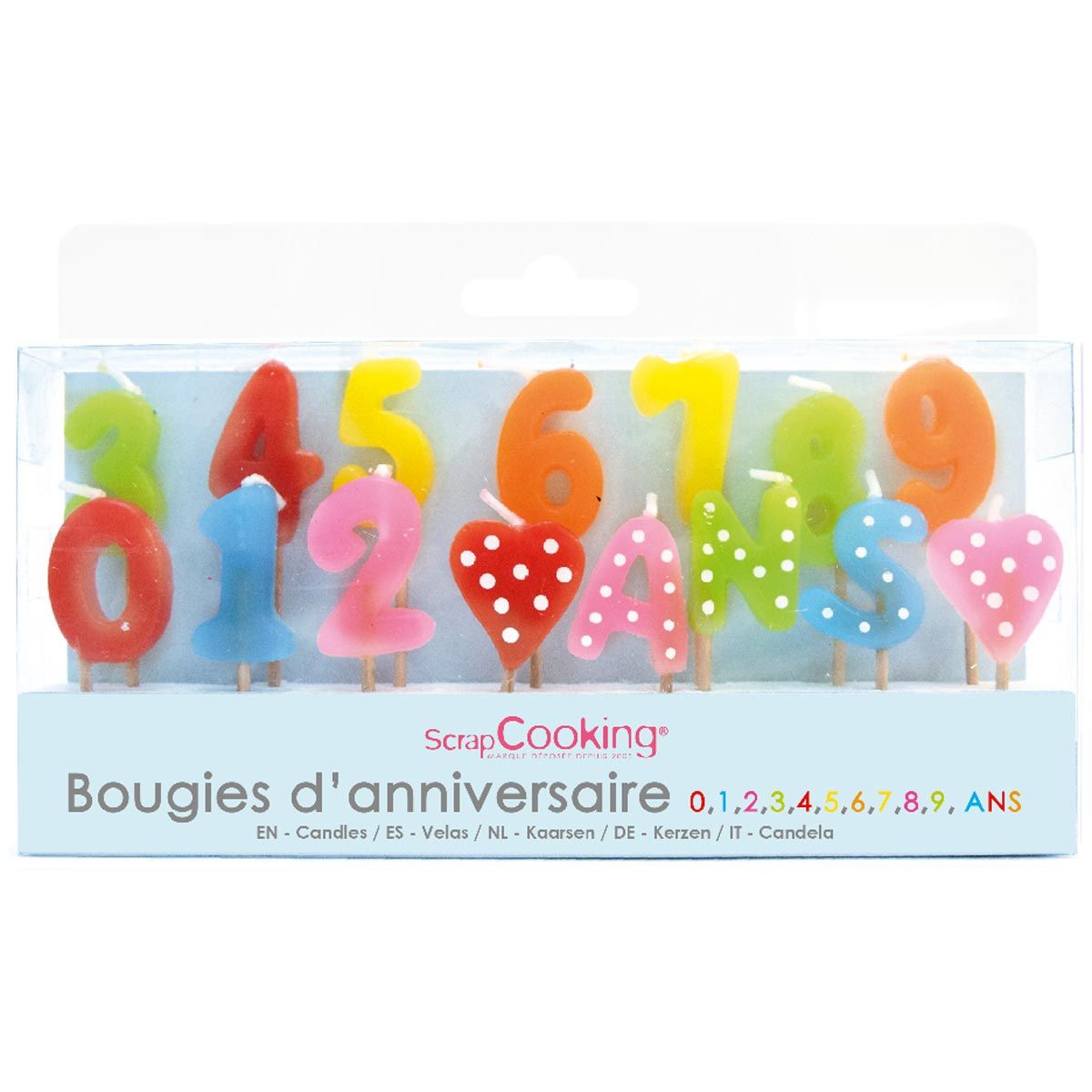 ScrapCooking Kakelys Tall 15 stk assortert