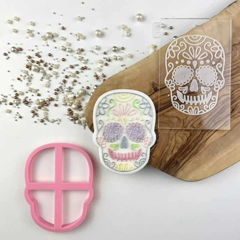 Halloween hodeskalle utstikker og embosser