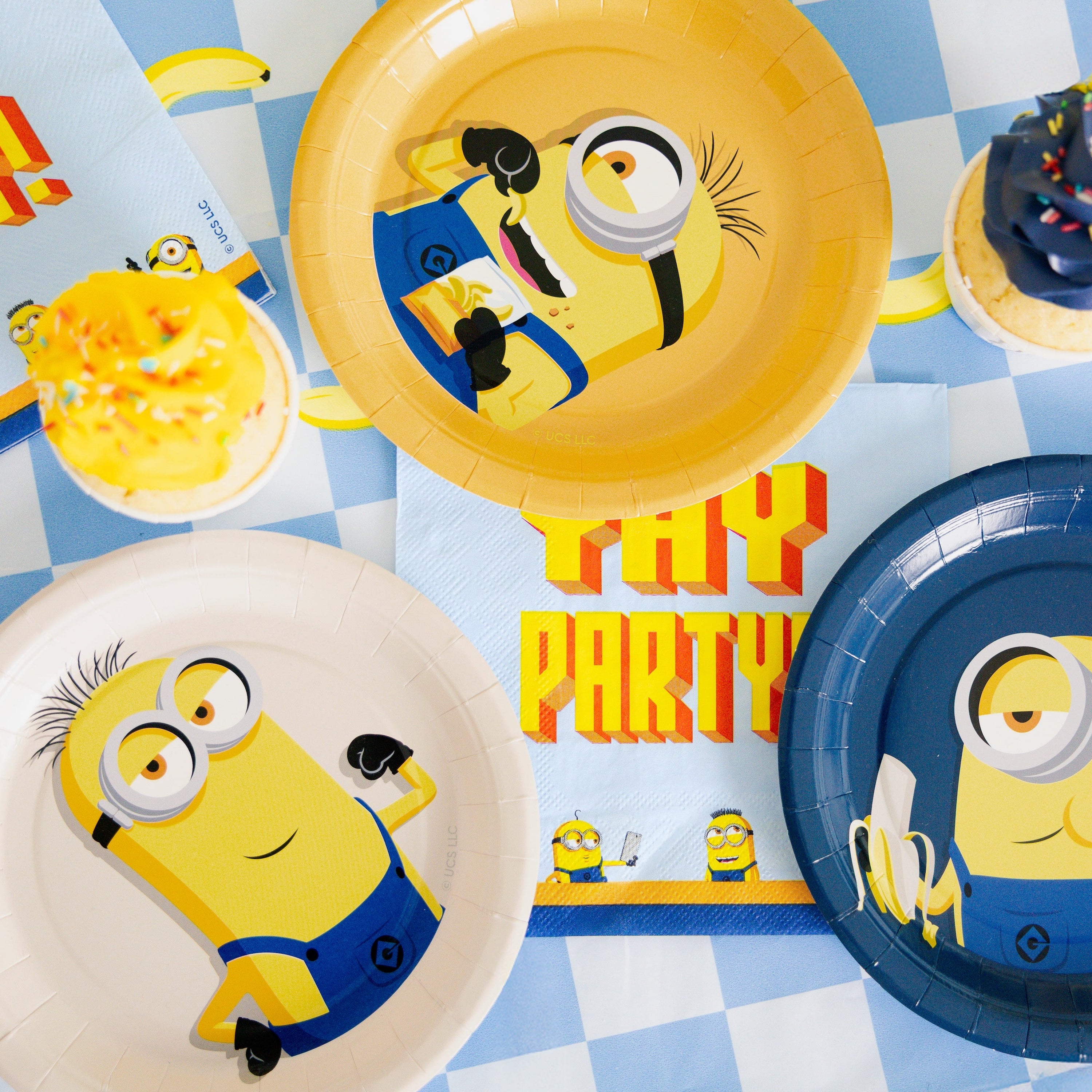 Papptallerken Minions 18 cm, 6 stk