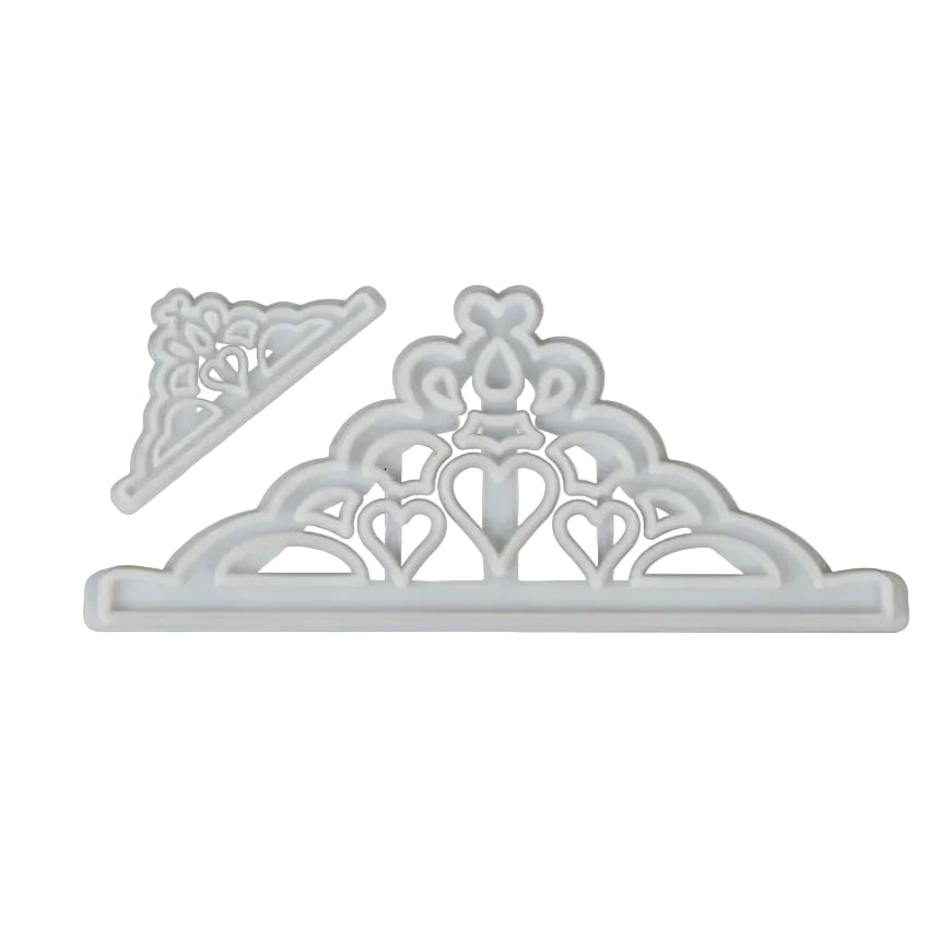 Utstikker Tiara, 20x8cm og 8x4cm, 2 deler