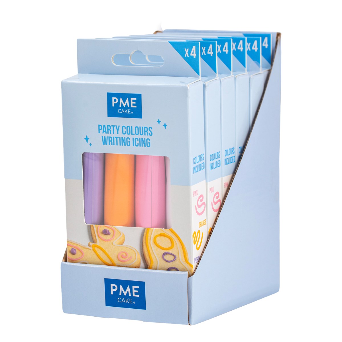 Icing Skrivetuber 4 pk Pastellfarger, 80g