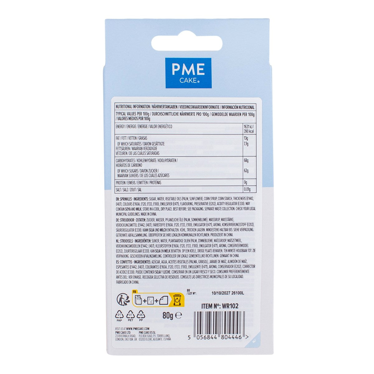 Icing Skrivetuber 4 pk Pastellfarger, 80g