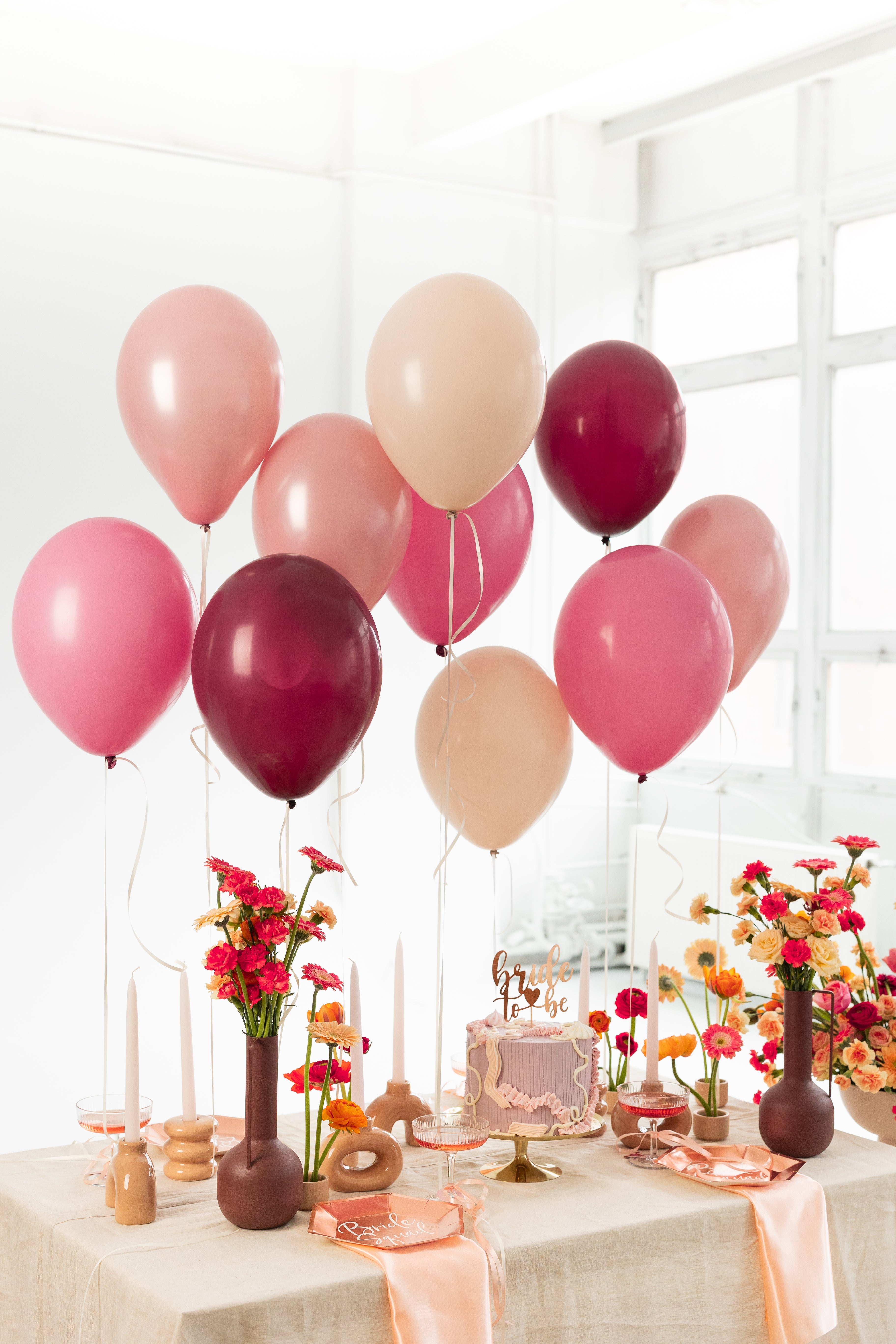 Ballonger Rosa mix 27-30cm 10pk 3