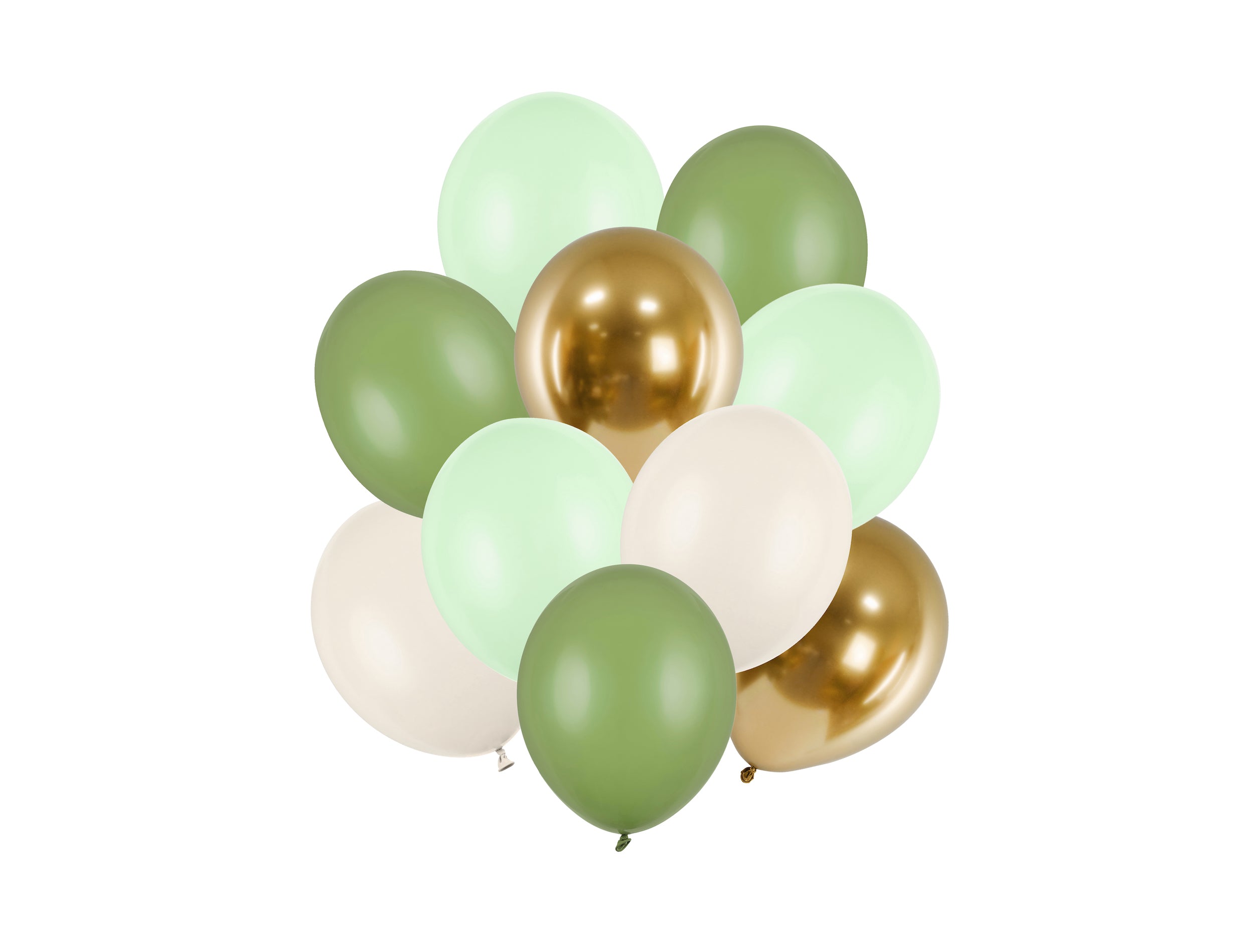 Ballonger Grønn mix 27-30cm 10pk