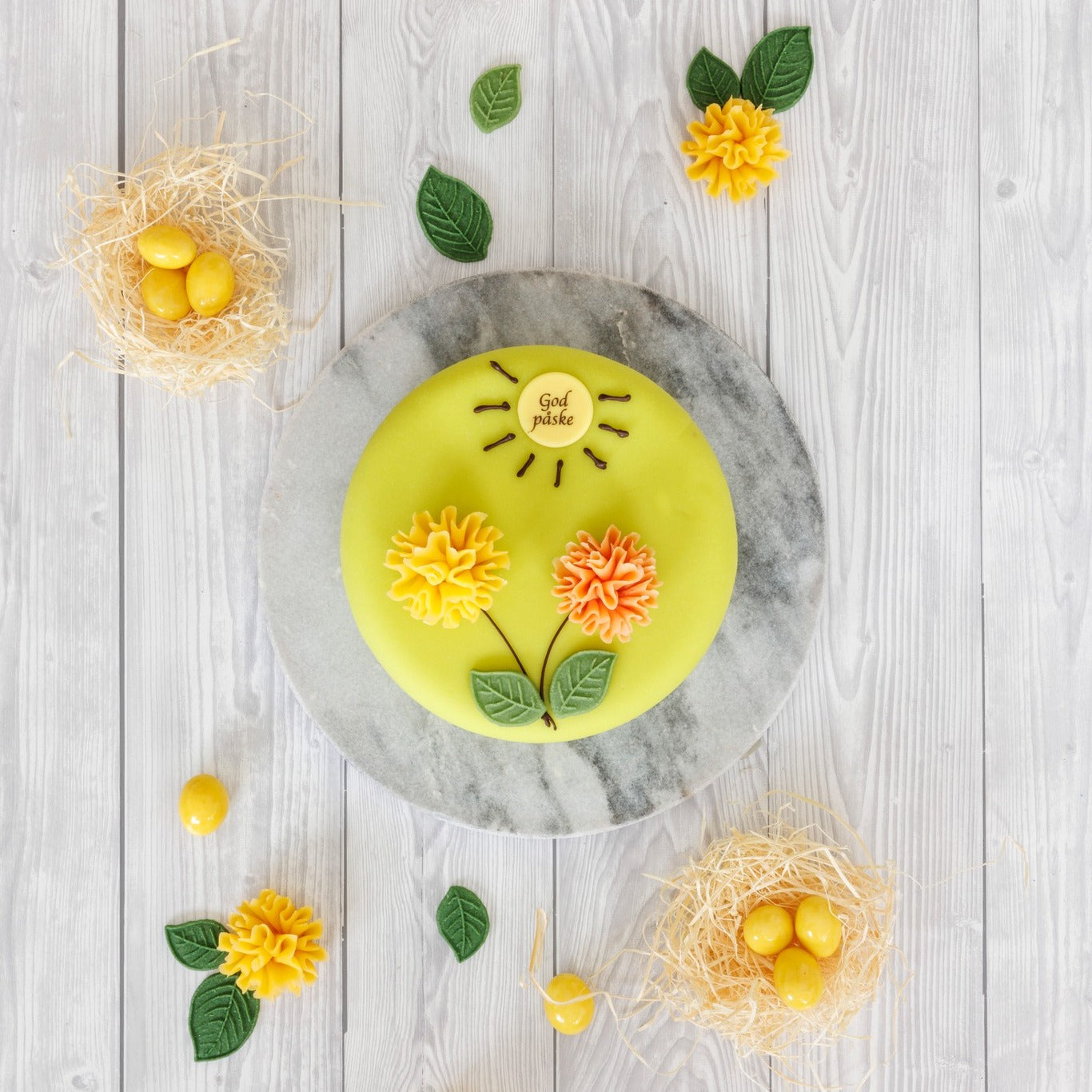 Sjokoladepynt God påske Ø30mm 2