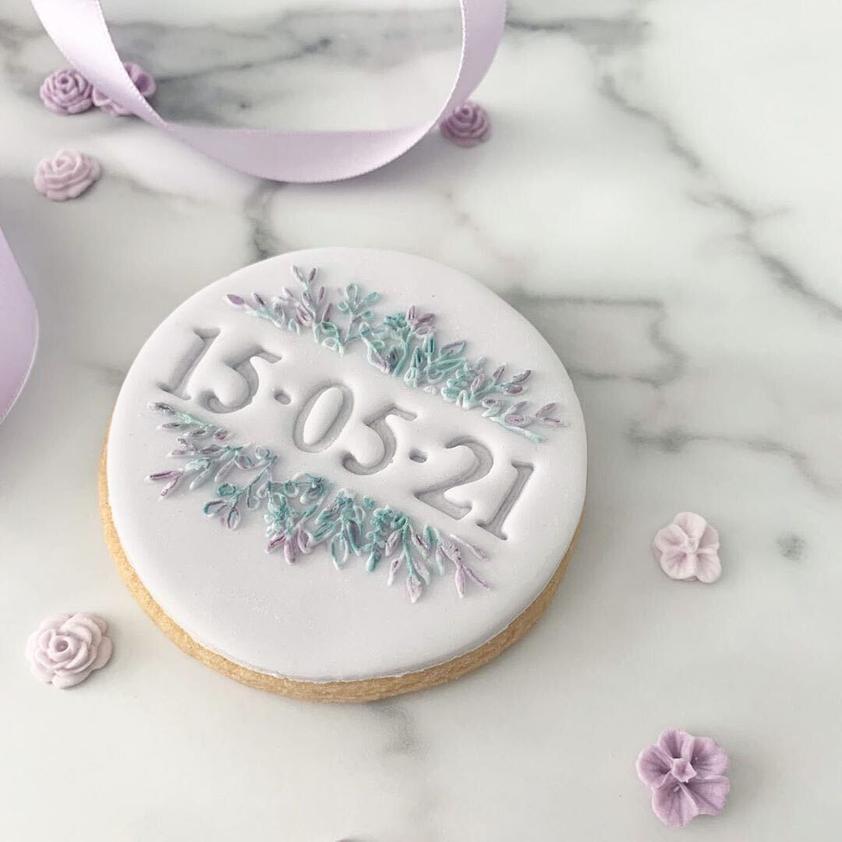 Floral Banner Cookie Embosser 5