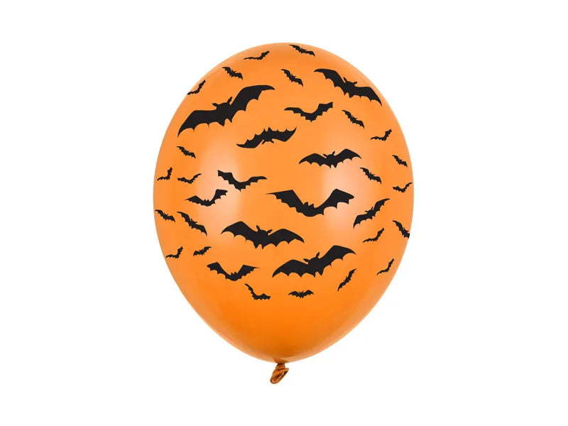 Ballong Halloween Flaggermus 6stk