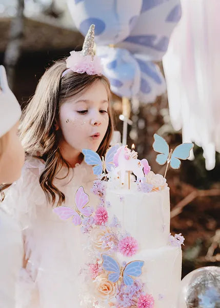 Lys Enhjørning Unicorn 9 cm 2