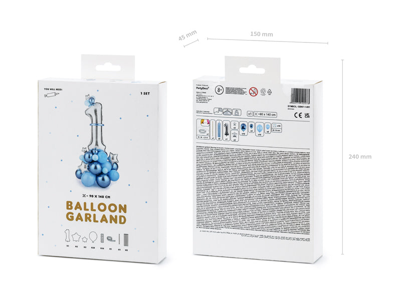 Ballong Bukett NO 1, Lyseblå 90x140 cm 3