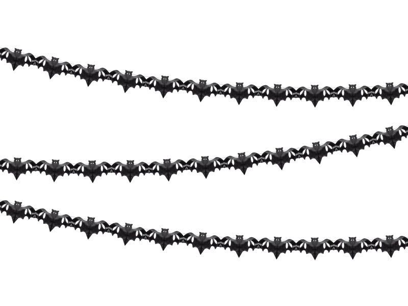 Garland Flaggermus Sort 4m