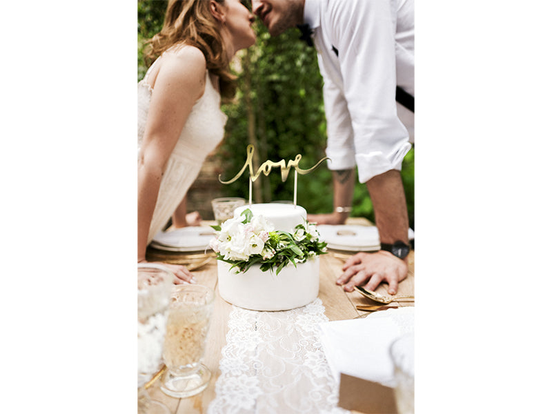 Kaketopper Love Gold 17 cm 4