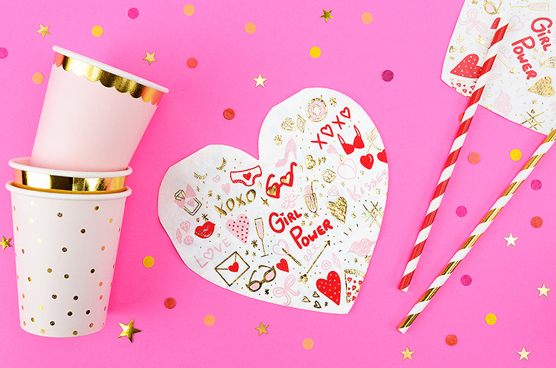 Servietter Hjerte Valentine 15x16cm, 20 stk 2