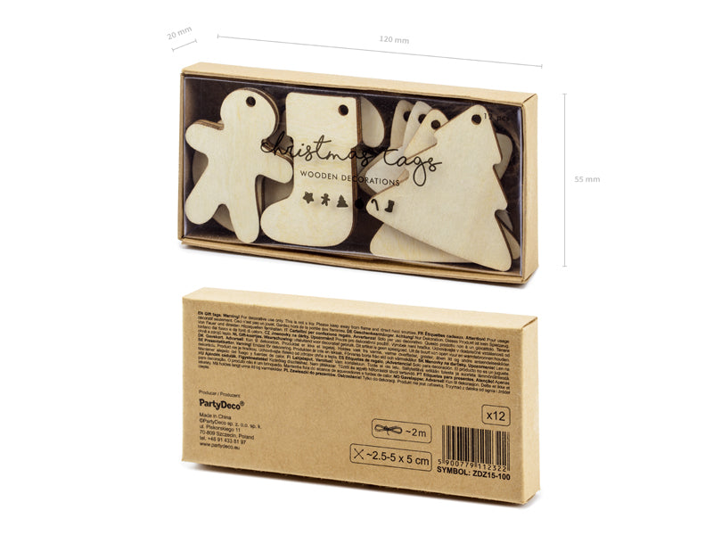 Gavelapper i tre Jul, 12 stk 4