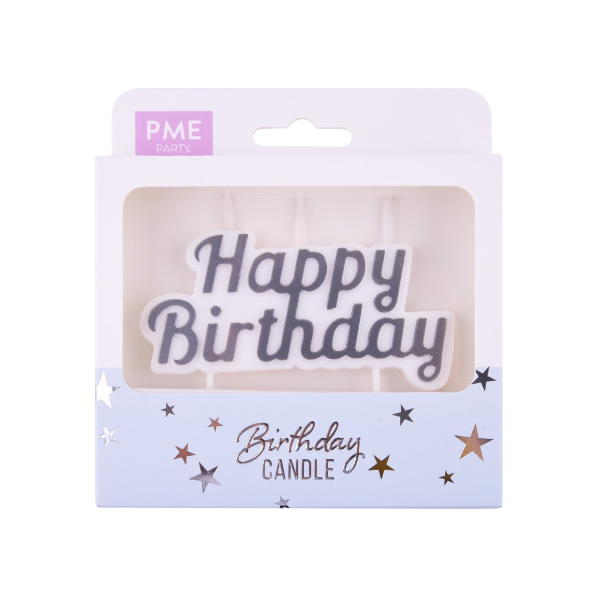 Kakelys Happy Birthday Silver STK 2