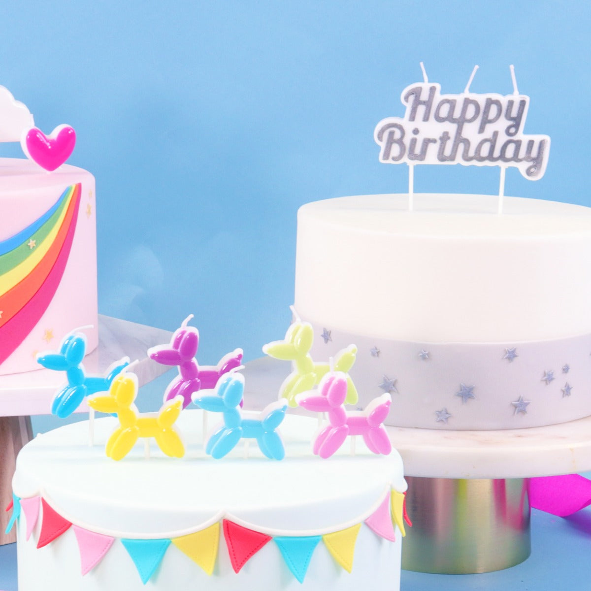 Kakelys Happy Birthday Silver STK 5