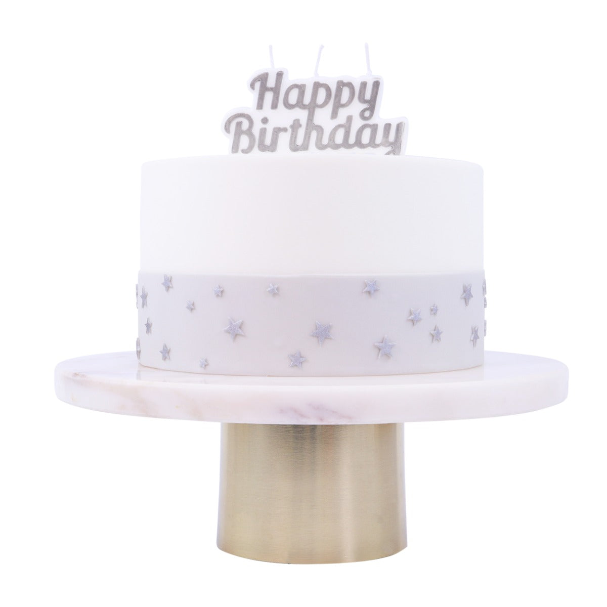 Kakelys Happy Birthday Silver STK 4