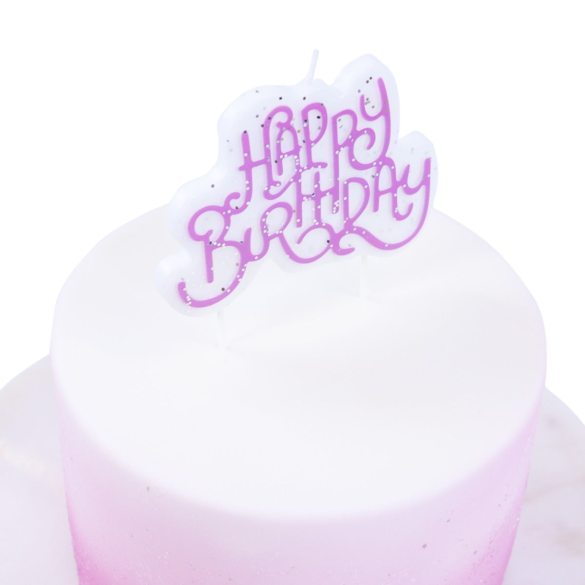Kakelys Pink Sparkly Birthday Candle STK 3