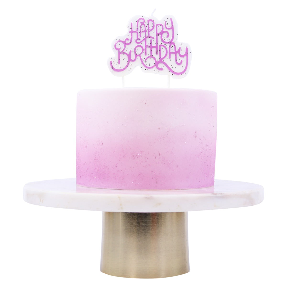 Kakelys Pink Sparkly Birthday Candle STK 4