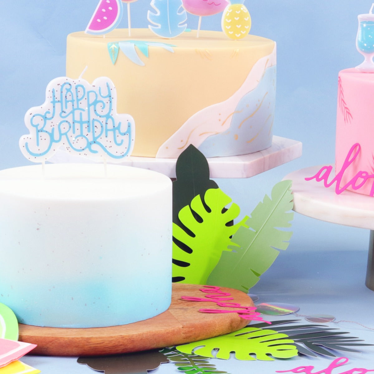 Kakelys Blue Sparkly Birthday Candle STK 5