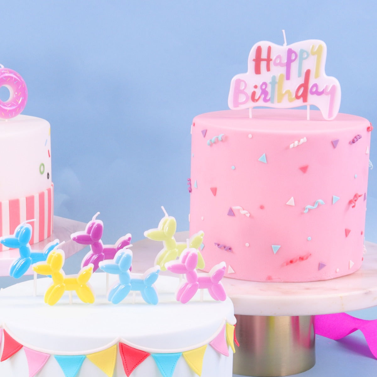 Kakelys Pink Pastel Birthday Candle STK 5