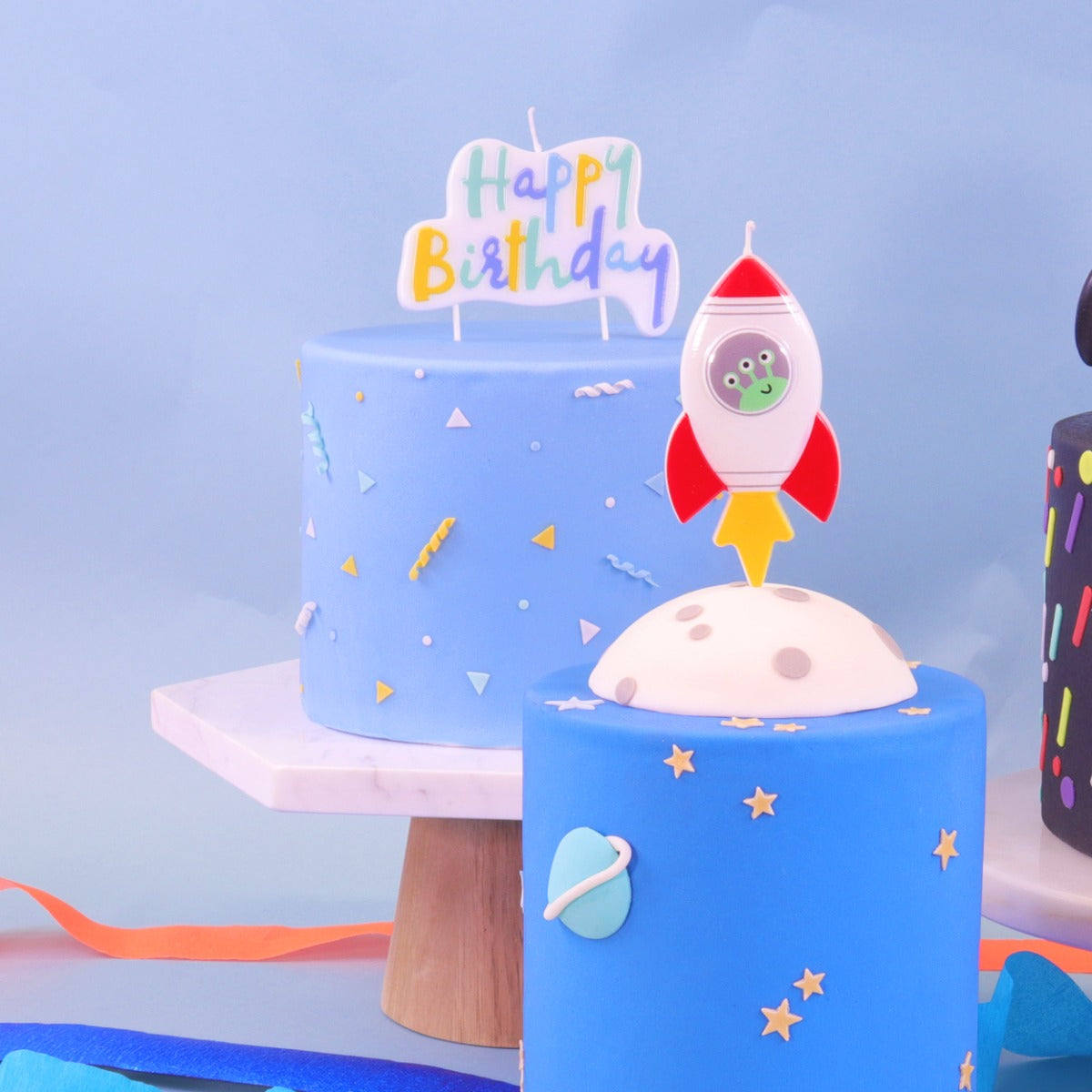 Kakelys Blue Pastel Birthday Candle STK 5