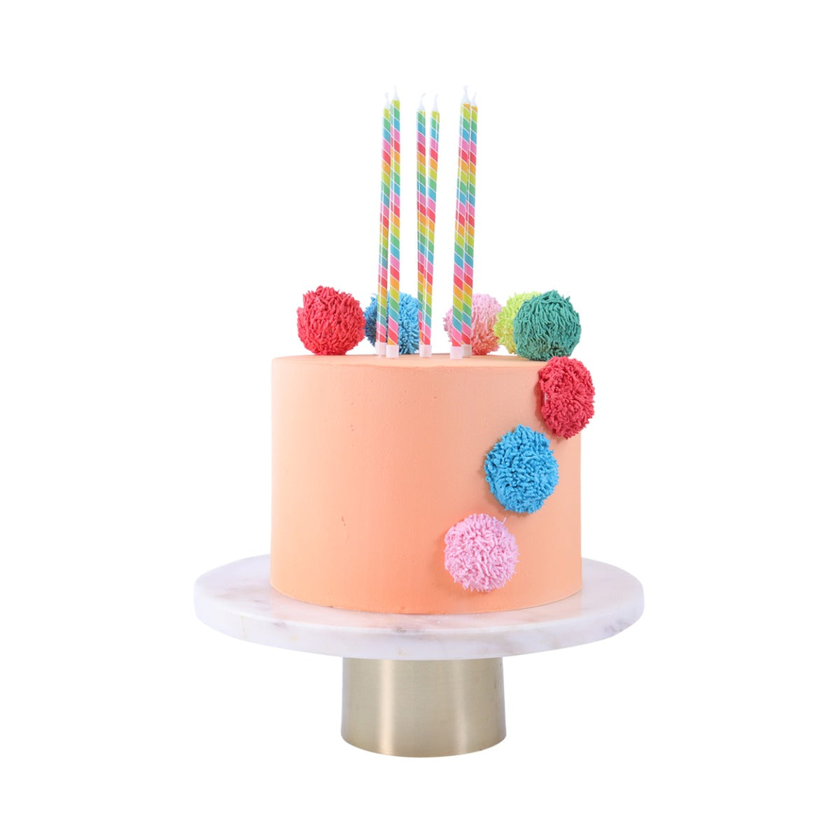 Kakelys Rainbow candles 6 stk, 15 cm 4