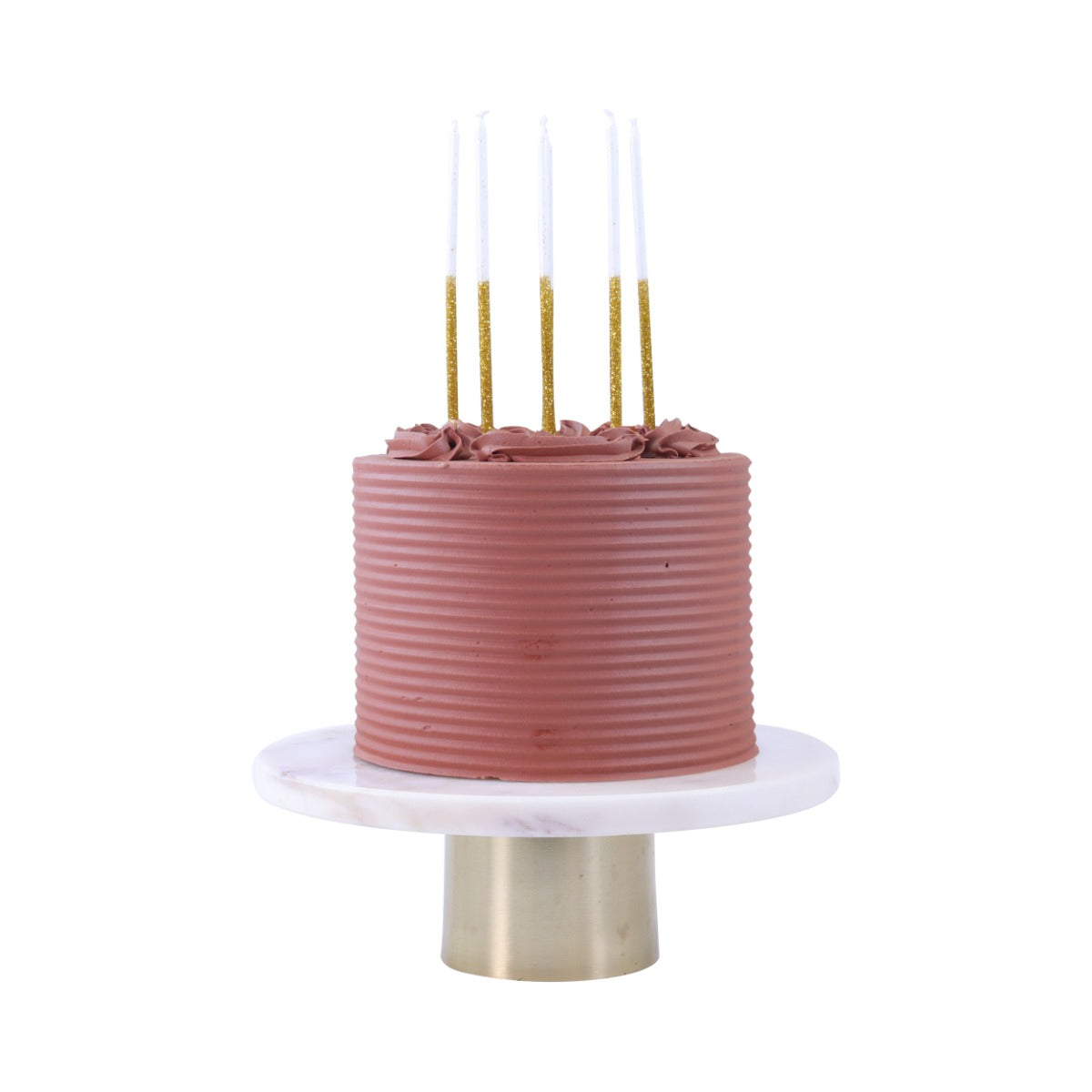 Kakelys Gold glitter candles 16 stk, 15 cm 3