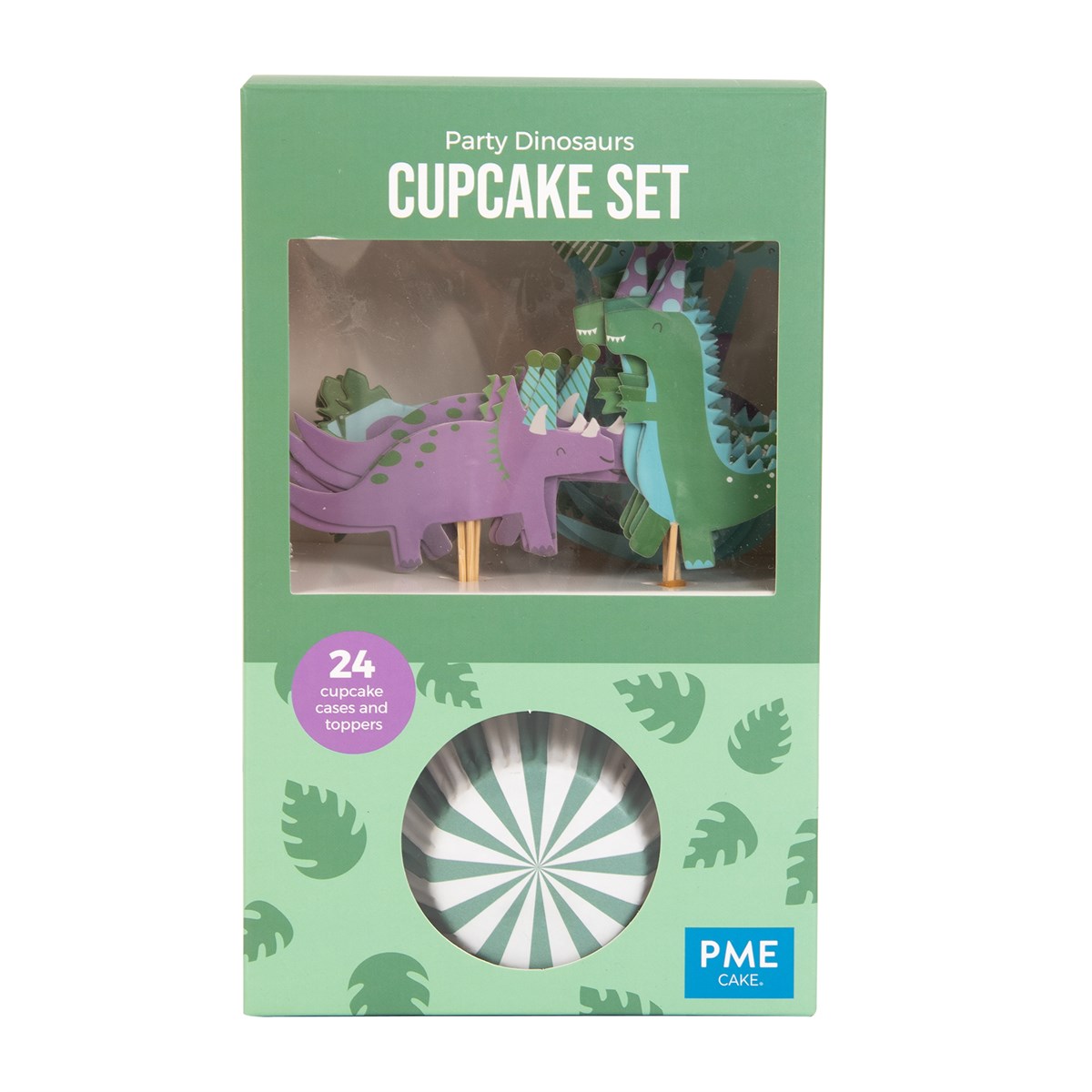 Cupcake sett Dinosaur, pk/24
