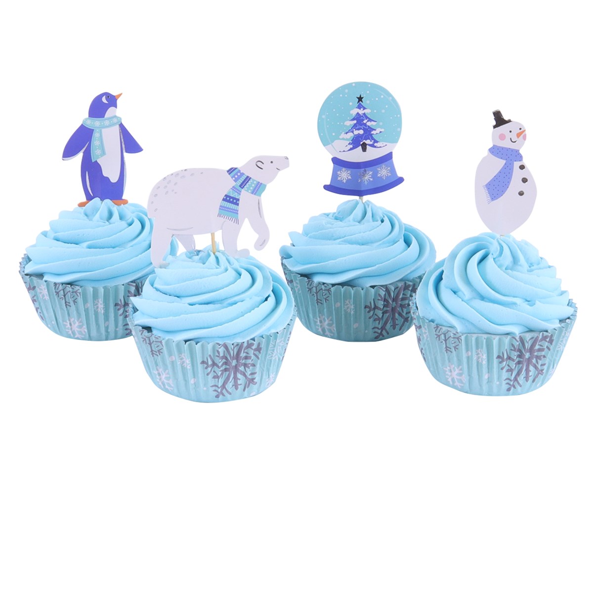 Cupcake sett Vinter pk/24 2