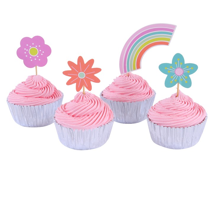 Cupcake Sett Regnbue, pk/24 2