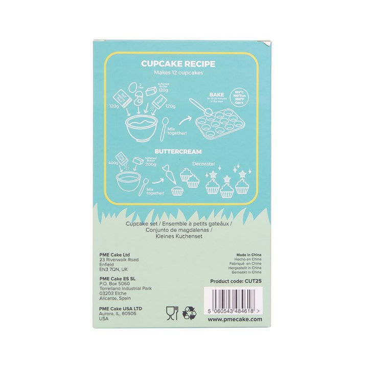 Cupcake Sett Regnbue, pk/24 4