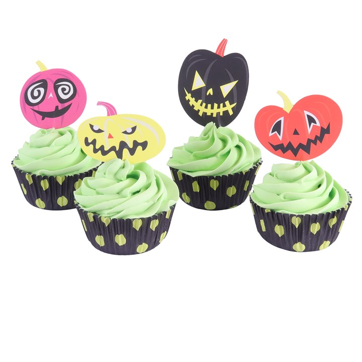 Cupcake sett Halloween, pk/24 2