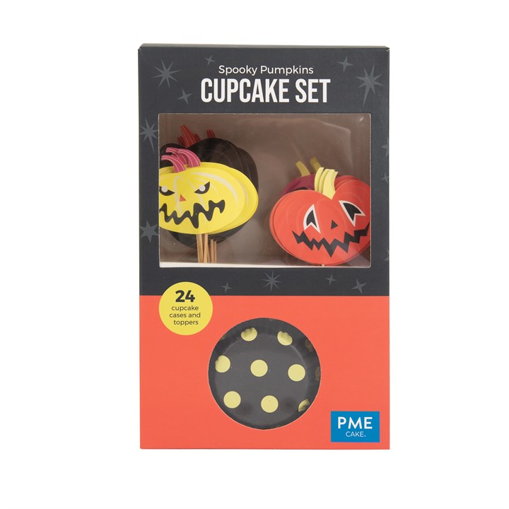 Cupcake sett Halloween, pk/24