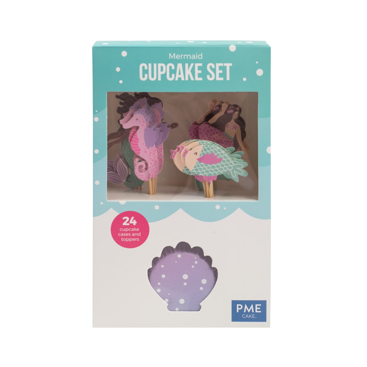 Cupcake sett Havfrue, pk/24