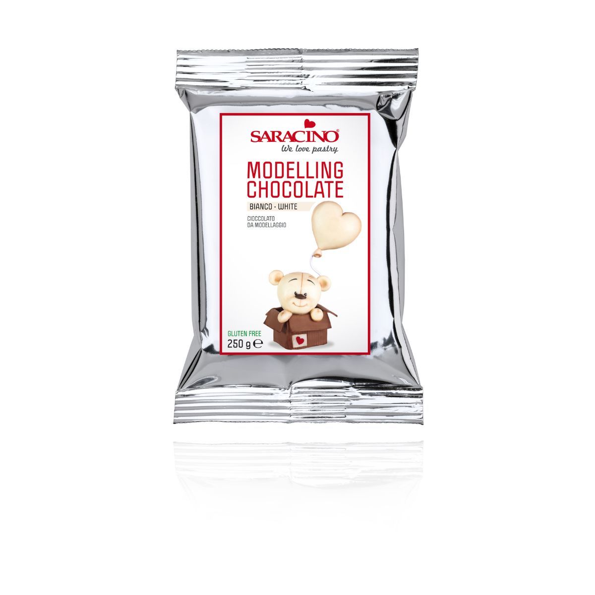 Saracino Modelleringssjokolade Hvit 250g