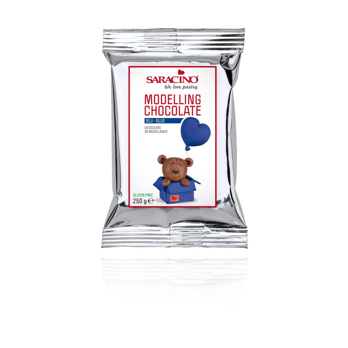 Saracino Modelleringssjokolade Blå 250g