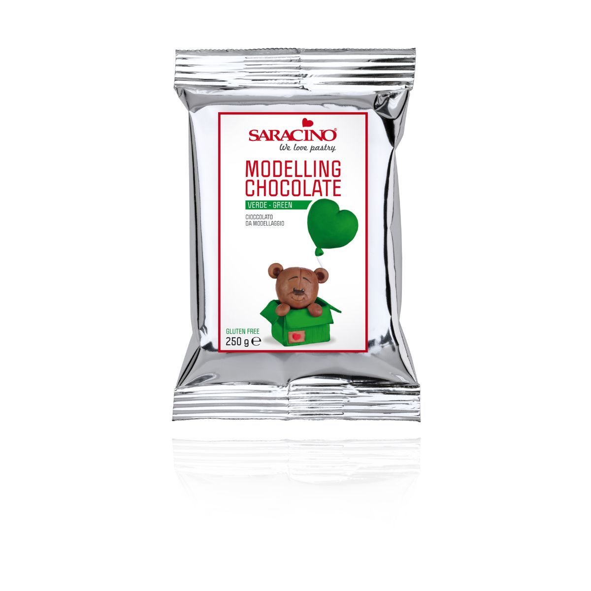 Saracino Modelleringssjokolade Grønn 250g