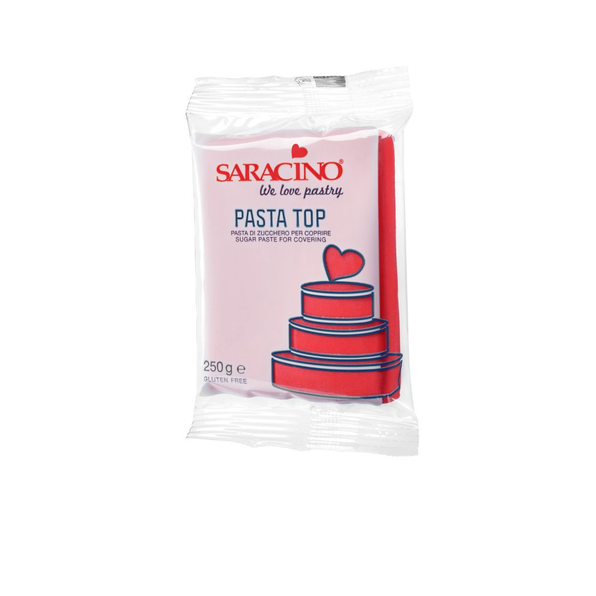 Saracino Top Paste Fondant Rød 250g