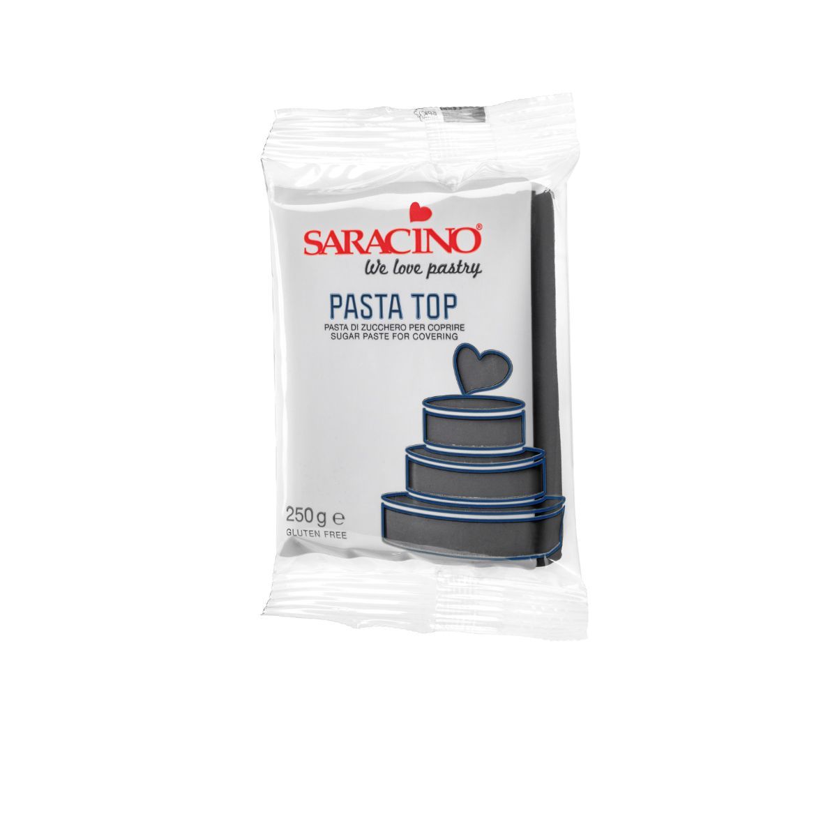 Saracino Top Paste Fondant Sort 250g