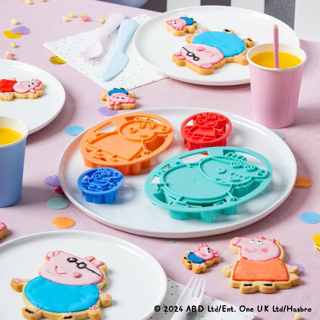 Utstikker m/embosser Peppa Gris sett 4 3