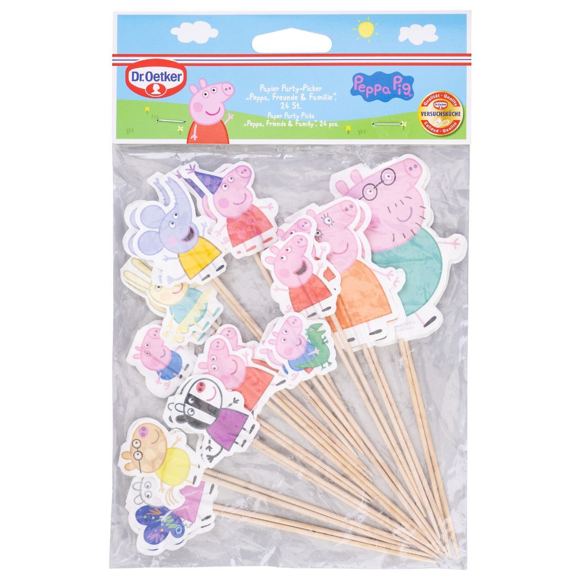 Kaketopper Cupcake Peppa Gris, 24 stk 2