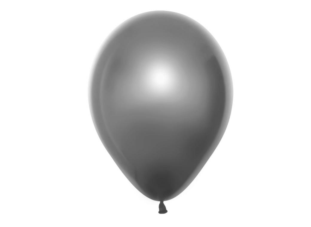 Ballonger Duo Sølv Metalic 30cm, 8 PK