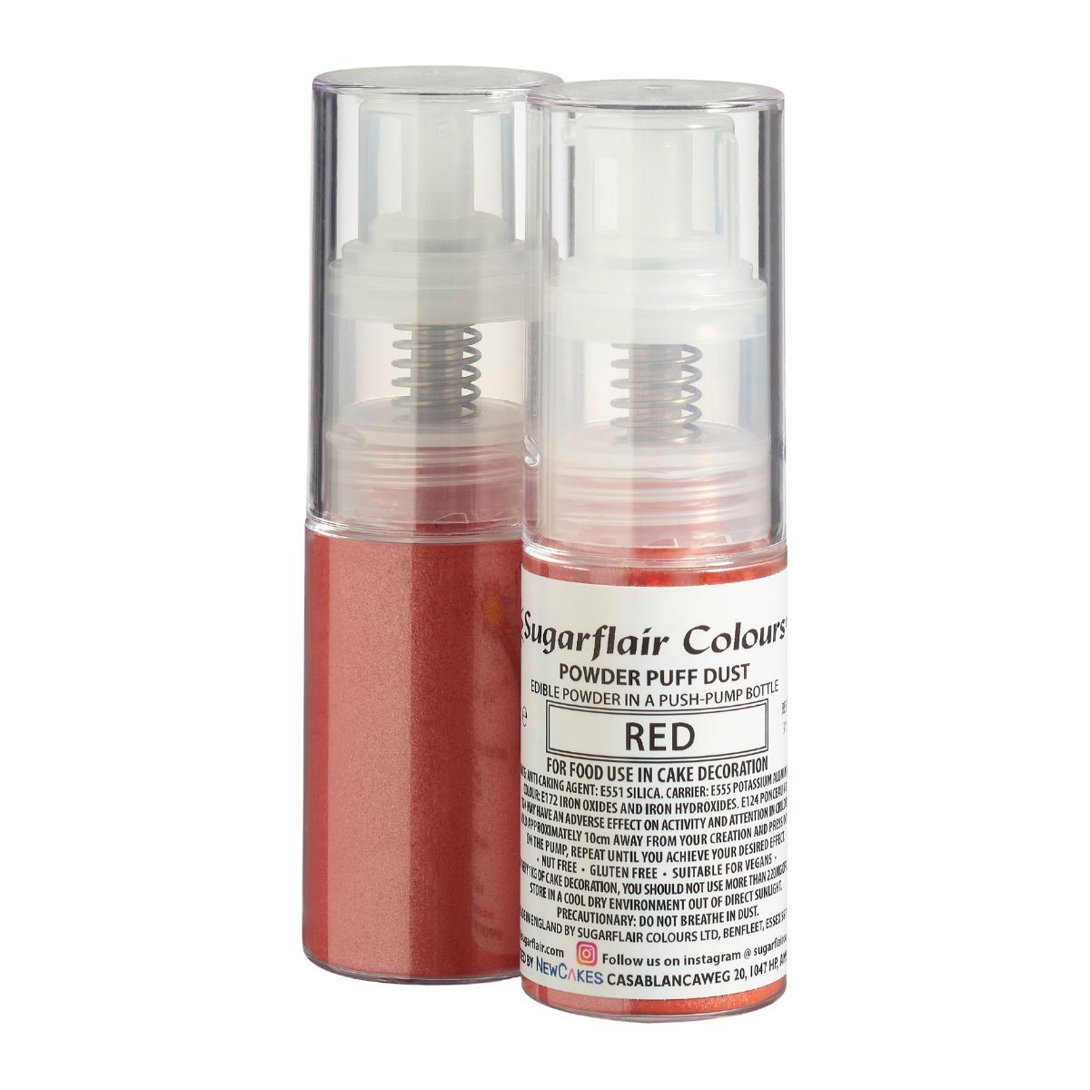 Powder Pump Red Matt Ti02 Free
