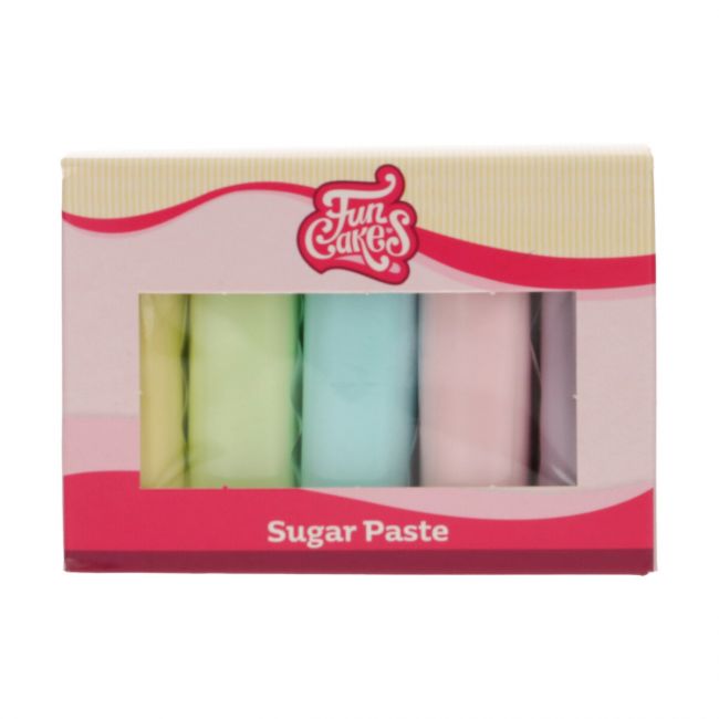 Fondant Pastell toner ass 5 x 100g