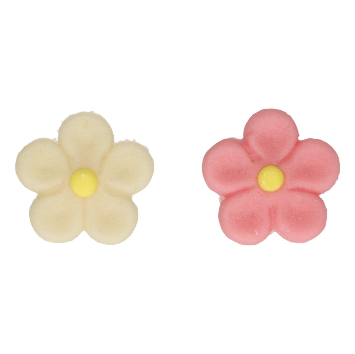 Kakepynt Blomster 12 stk Marsipan, 3 cm 2