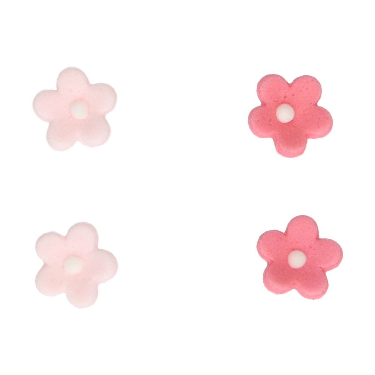Kakepynt spiselig Miniblomster Rosa ass 64 stk 2