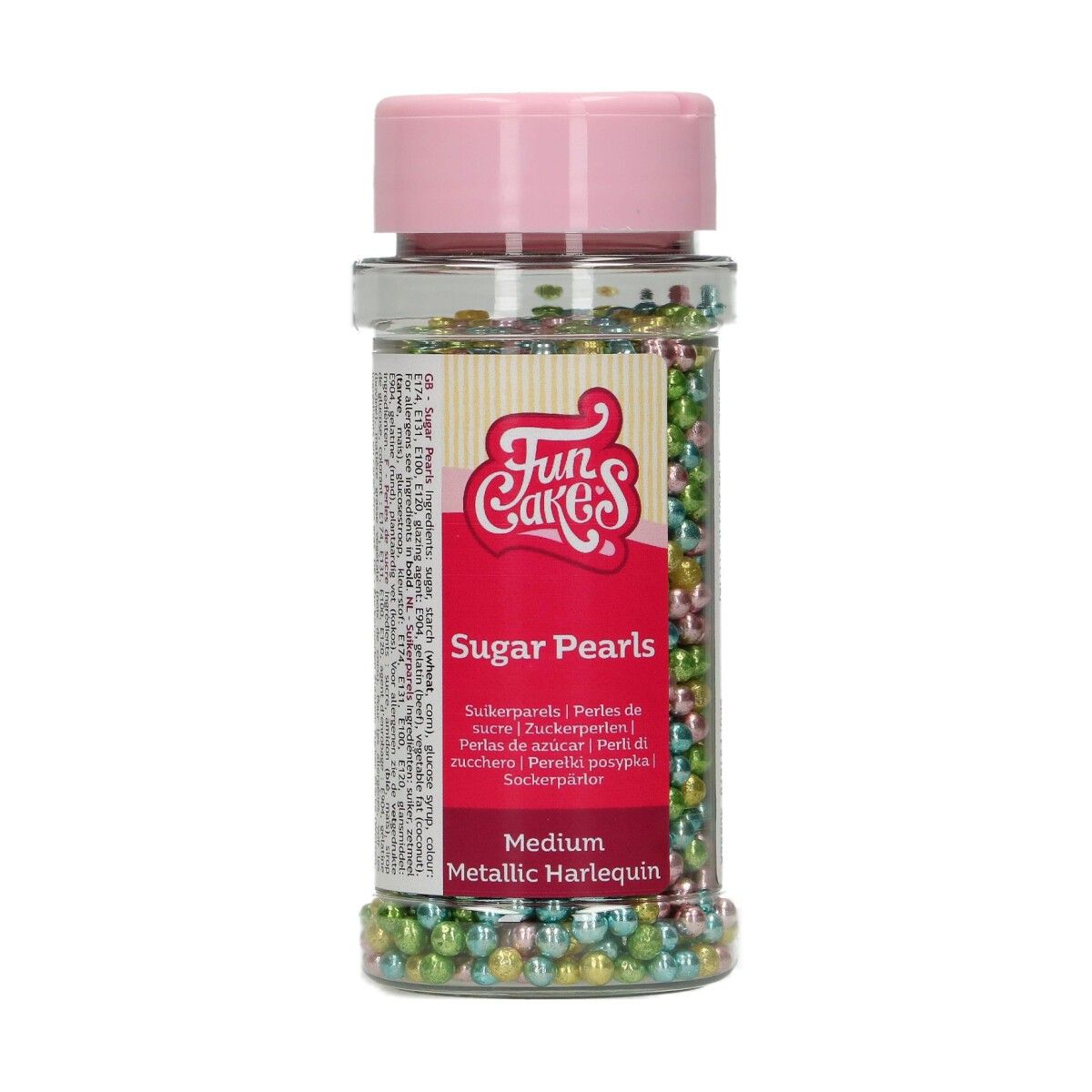 Kakestrø Sukkerperler Metallic Harlequin 80g FC 2